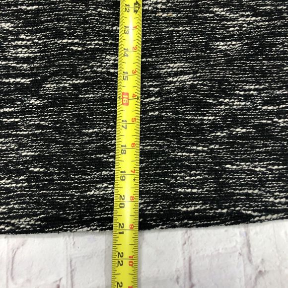 Talbots Women Black Tweed Skirt Wool Blend Pockets Size 10 Ribbon Trim M094 -24 - Picture 3 of 11